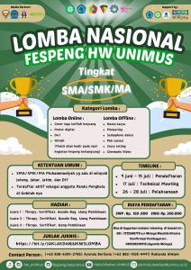 FESTIVAL PENGHELA NASIONAL HW UNIMUS 2024